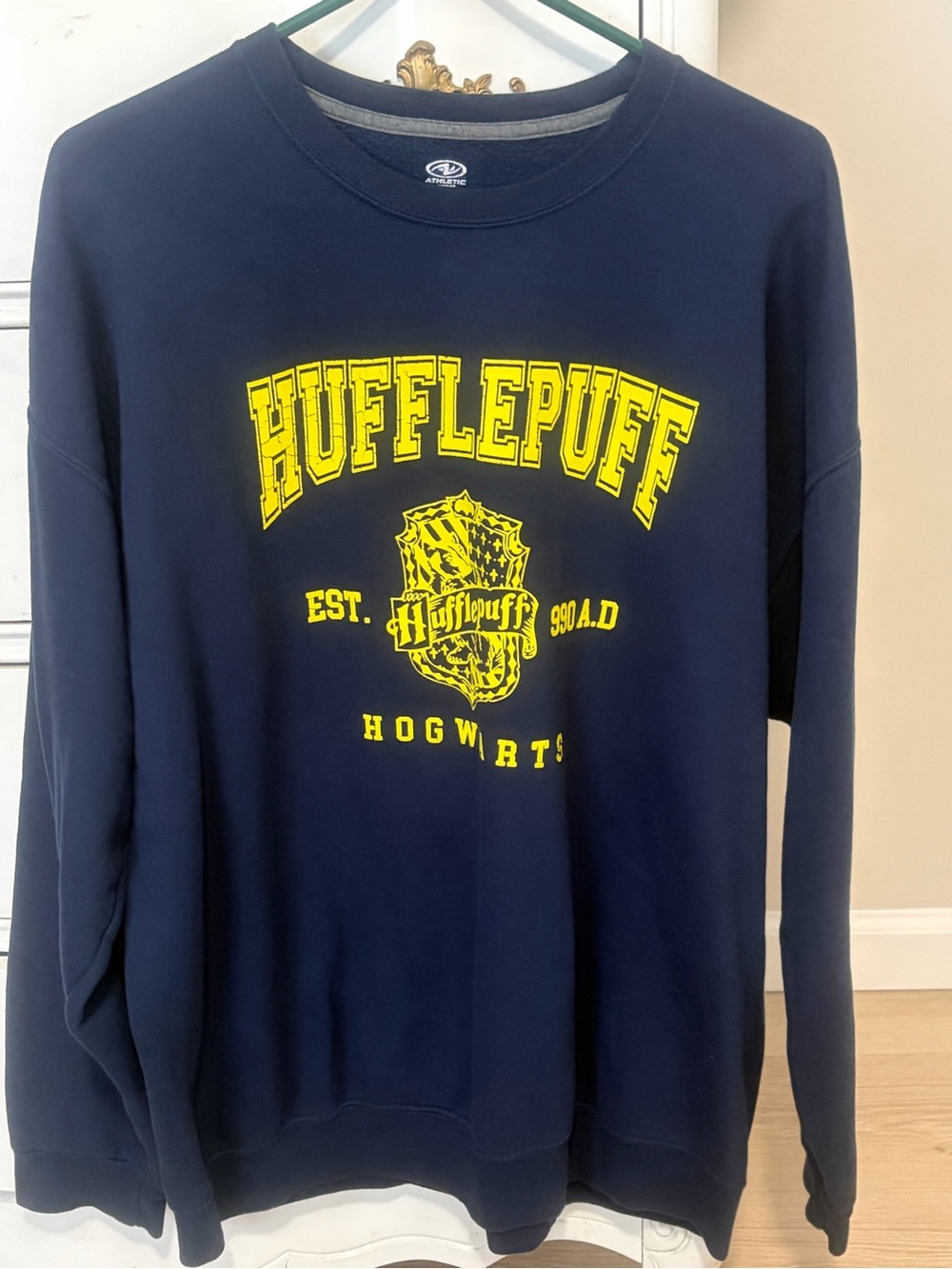 Navy Blue Hufflepuff Crewneck Sweatshirt - Unbranded